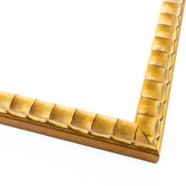 19x9 Frame Gold Bamboo Solid Wood Picture Frame | 1 Inch Moulding Width | Interior Frame Depth