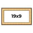 thumbnail image 1 of 19x9 Frame Gold Plein Aire Solid Wood Picture Frame Width 2 Inches | Interior Frame Depth 0.5, 1 of 8