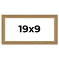thumbnail image 1 of 19x9 Frame Gold Solid Wood Picture Frame Width 1.25 Inches | Interior Frame Depth 0.375 Inches |, 1 of 8