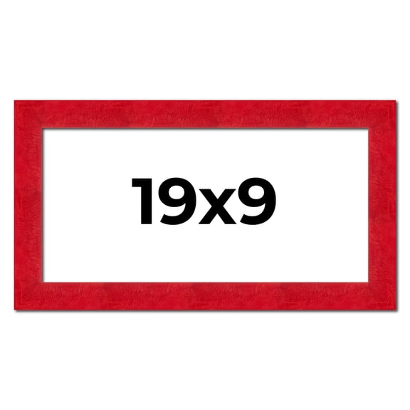 19x9 Frame Red Burl Solid Wood Picture Frame Width 1.75 Inches | Interior Frame Depth 0.5 Inches |