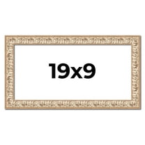 19x9 Frame White Real Wood Picture Frame Width 1.5 inches | Interior Frame Depth 0.5 inches |