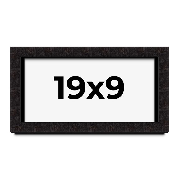 19x9 Shadow Box Black Solid Wood Display Picture Frame | 1 Inch Rabbet Depth | | 1.375 Inch