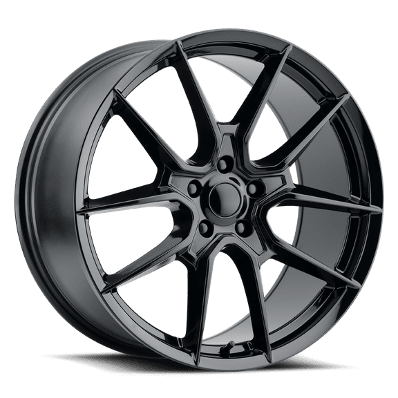 19x9 Voxx Replica Mustang GT5 Dark Horse Gloss Black Wheel 5x4.5 (45mm)