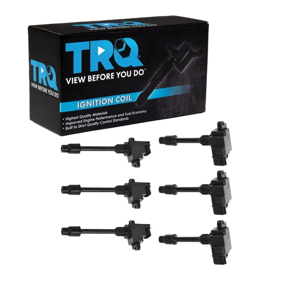 TRQ Ignition Coil Set 6 Piece Fits 1996-1999 Infiniti I30 95-99 Maxima