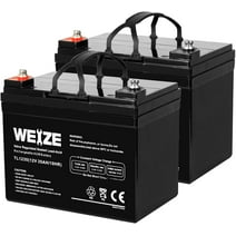 1Autodepot 12V 35AH Deep Cycle Battery for Scooter Pride Mobility Jazzy Select Electric Wheelchair, Set of 2