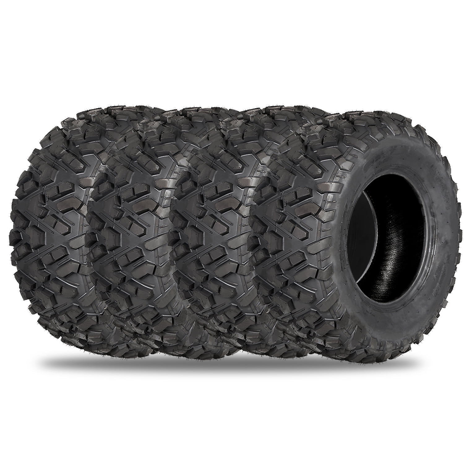 All Terrain UTV/ATV Tires, Front 25x8-12, Rear 25x10-12, 6PR, Full Set ...