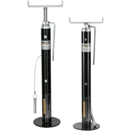 1Autodepot JA-SLJDE-PIN-2-SFP, Black Steel 5000 lb RV Stabilizers, Adjustable Heavy Duty, 2 Pack