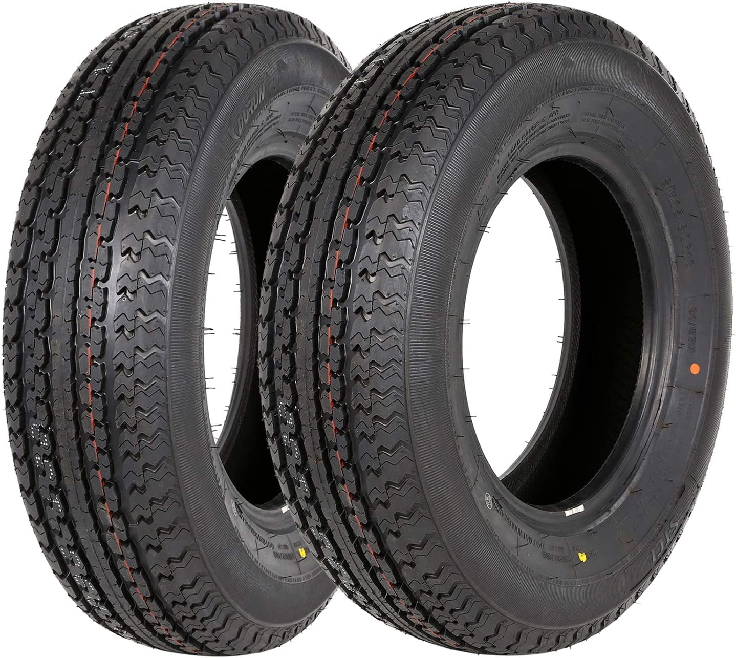 1Autodepot ST175/80R13 trailer tire ST175/8013 175 80R13 6 Ply Load