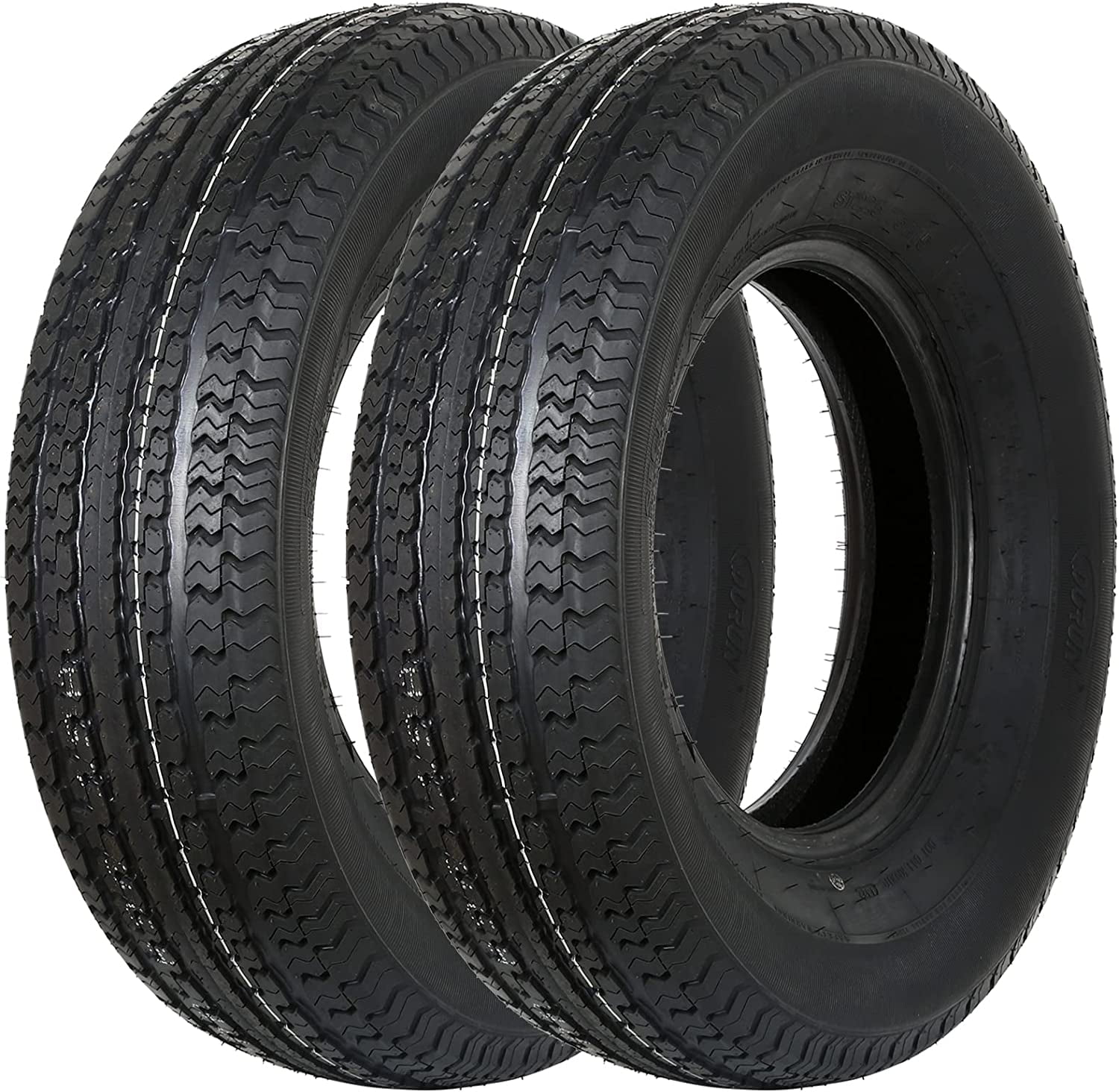 1Autodepot ST225/75R15 ST22575R15 Radial Trailer Tire, 117M 10Ply