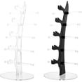 thumbnail image 1 of 1Bag 2 Colors 5-Tier Sunglasses Stand Holder Acrylic Glasses Rack Clear Eyeglass Storage Rack Desktop Sunglasses Tower Holder for Glasses Display 2 Sets, 1 of 7