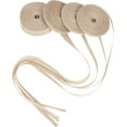 thumbnail image 1 of 1Bag 4 Rolls 3 Sizes Burlap Fabric Ribbon for Craft Making Tan 1/4 inch(6mm)~ 1-1/4 inch(30mm) 10m/roll, 1 of 7