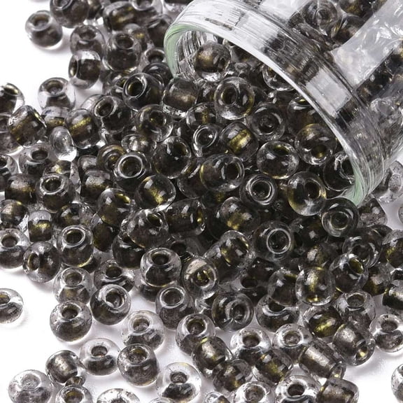 1Bag 6/0 Glass Seed Beads Transparent Inside Colours Round Hole Round Camel 6/0 4~5x2.5~4.5mm Hole: 1.2mm 4500pcs/bag
