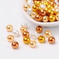 thumbnail image 1 of 1Bag 8mm Caramel Mix Pearlized Glass Pearl Beads Mixed Color Hole: 1mm, 1 of 4