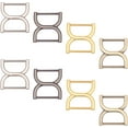 thumbnail image 1 of 1Bag 8pcs Double D-Ring Buckles Multi-Purpose D Ring Metal Adjustable Purse Loop Rings Clip Hook Fasteners Strap Rectangle Connector for Handbag Hardware Craft Keychain DIY Accessories, 1 of 6