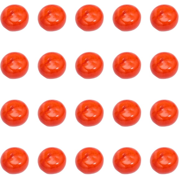 1Bag Mini Foam Simulation Fruit Artificial Fruit for Dollhouse Accessories Pretending Prop Decorations Orange Pattern 33x26~27mm 20pcs/bag