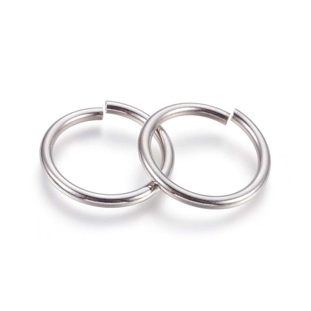 1Bag Tarnish Resistant 304 Stainless Steel Open Jump Rings Stainless Steel Color 9 Gauge 30x3mm Inner Diameter: 23.5mm 80pcs/bag