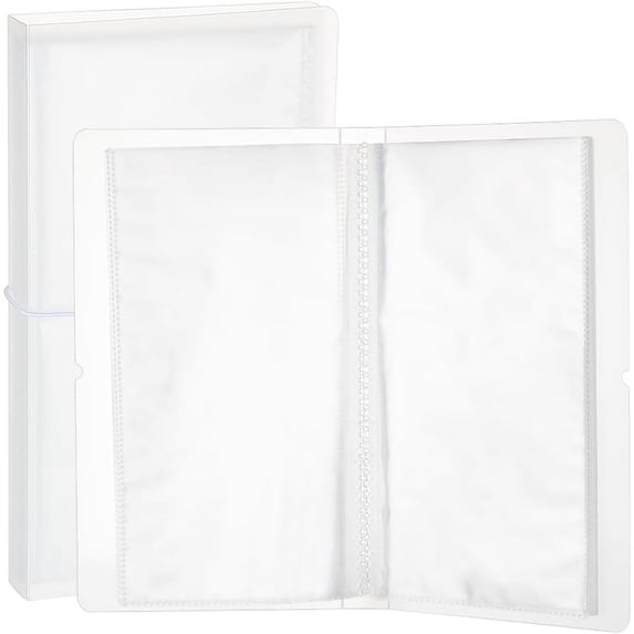 1Book 50 Pages Rectangle Plastic Card Storage Albums Photocard Sticker ...