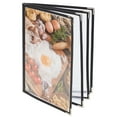 thumbnail image 1 of 1Book 8.27 x 11.69 Inch Restaurant Menu Covers Holder 4 Page 8 View Menu Covers Transparent Menu Folder Fits A4 Size Paper Menu Book Holders for Restaurant Hotels Bars Cafes, 1 of 6