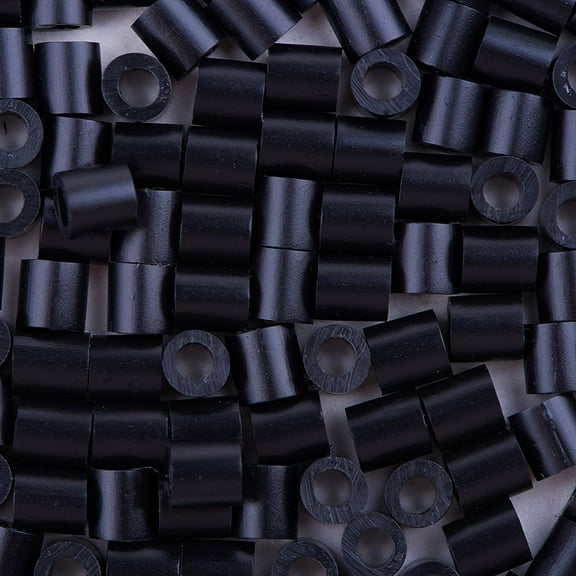 1Box 1 Box 5mm Melty Beads PE DIY Fuse Beads Refills for Kids Tube Black 5x5mm Hole: 3mm 500pcs/box