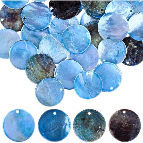 1Box 100Pcs Natural Akoya Shell Beads Disc Spacer Loose Beads for Hawaii Ankle Bracelet Necklaces Earring Craft Making