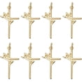 thumbnail image 1 of 1Box 10Pcs Rack Plating Brass Pendants with Jump Ring Cadmium Free & Lead Free Long-Lasting Plated Faith Cross Real 18K Gold Plated 27x17x1.5mm Jump Ring: 5x1mm Inner Diameter: 3mm, 1 of 8