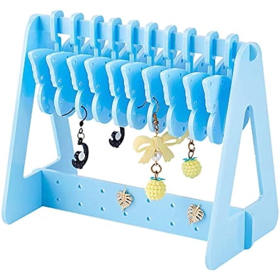 1Box 116 Holes Earring Organizer with Mini Hangers Butterfly Hanger Earring Holder Stands for Selling Earring Hanging