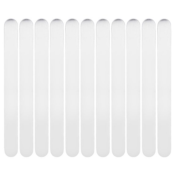 1Box 12Pcs 304 Stainless Steel Flat Ring Blanks Stamping Blanks Finger Ring Finding Stainless Steel Color 52x5x1mm