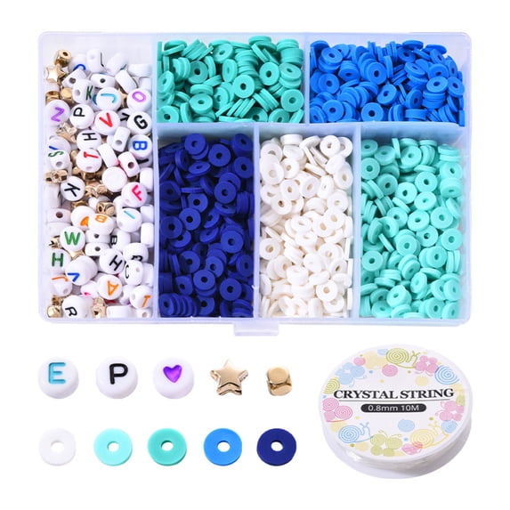 1Box 1350Pcs Polymer Clay Beads Kit Star & Cube CCB Plastic Beads and ...