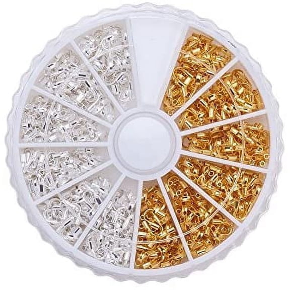 1Box Brass Wire Guardians Mixed Color 5x4x1mm Hole: 0.5mm about 540pcs/box