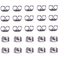 thumbnail image 1 of 1Box 200 Pieces 304 Stainless Steel Ear Nuts Safety Butterfly Earring Backs Earring Stoppers for Earring Hook Ear Stud and Posts, 1 of 1