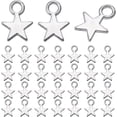 thumbnail image 1 of 1Box 200Pcs Silver Stars Charms Mini Star Charms Alloy Tiny Celestial Christmas Small 5 Point Star Charm Bulk for Jewelry Making Charms Women DIY Necklaces Earrings Bracelets Crafts Wedding, 1 of 6