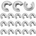 thumbnail image 1 of 1Box 304 Stainless Steel Crimp Beads Covers Stainless Steel Color 6x5x3mm 120pcs/box, 1 of 6