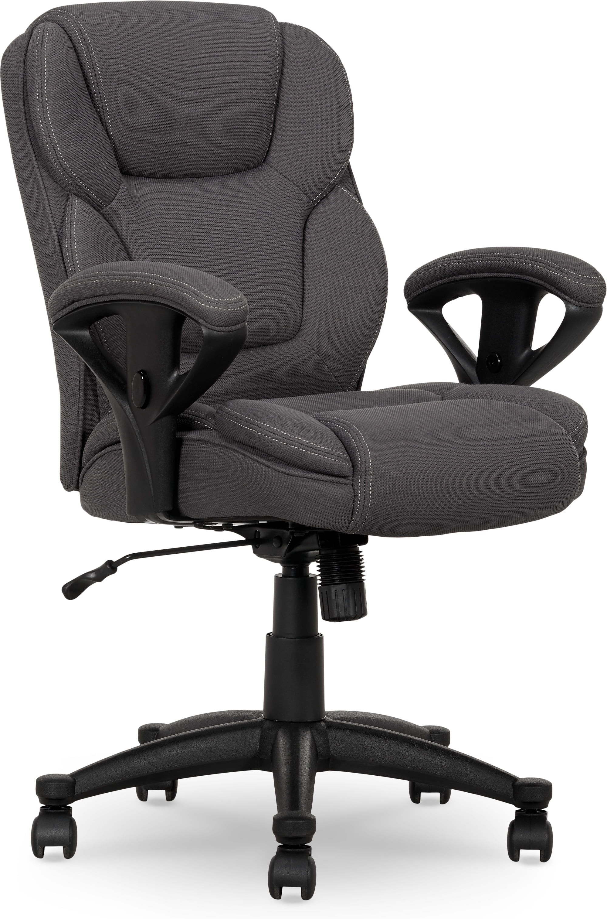 Serta Commercial Grade Task Office Chair, Supports up to 300 lbs., Dark Gray