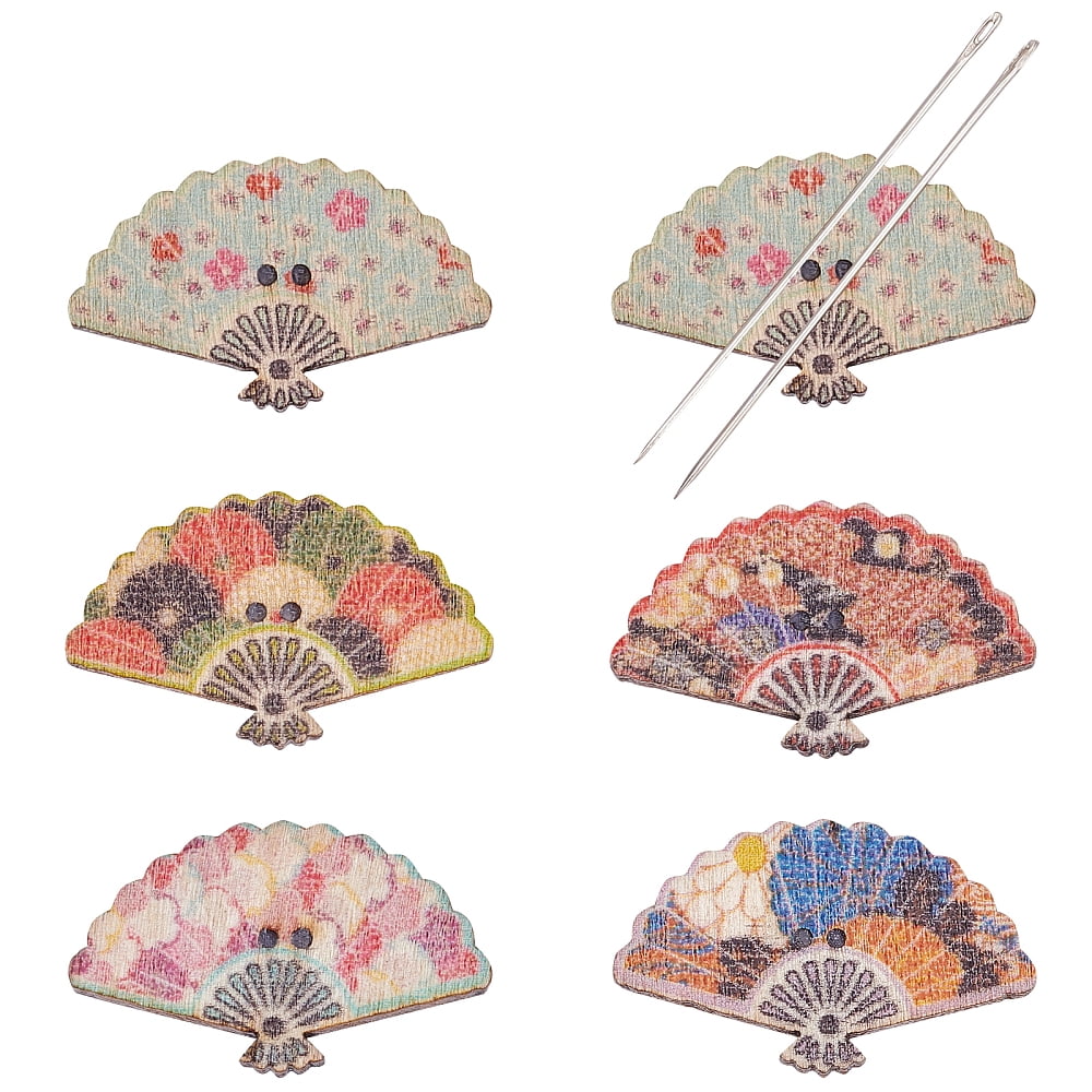 1Box 6Pcs Wood Magnetic Needle Pin Magnetic Catcher Holder Fan for ...