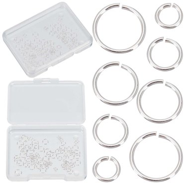 Classic Designs Sterling Silver Split Rings - 14 X 6mm - 925 - For Charm Bracelets - 10 Pack?
