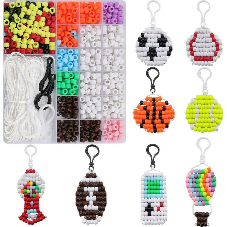 1Box DIY 8 Sets Bead Craft Kit Pony Beads Keychain Making Kits Sport Themed 8mm Football Soccer Basketball Tennis Ball Opaque Pony Beads Beading Cord Plastic Lobster Clasps - Walmart.com 1box-diy-8-sets-bead-craft-kit-pony-beads-keychain-making-kits-sport-themed-8mm-football-soccer-basketball-tennis-ball-opaque-pony-beads-beading-cord-plastic-lobster-clasps-walmart-com