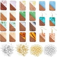 thumbnail image 1 of 1Box DIY Dangle Earring Making Kits Including 22Pcs 11 Colors Resin & Walnut Wood Pendants 44Pcs 2 Colors Brass Earring Hooks and 44Pcs 2 Colors Jump Rings Mixed Color, 1 of 6