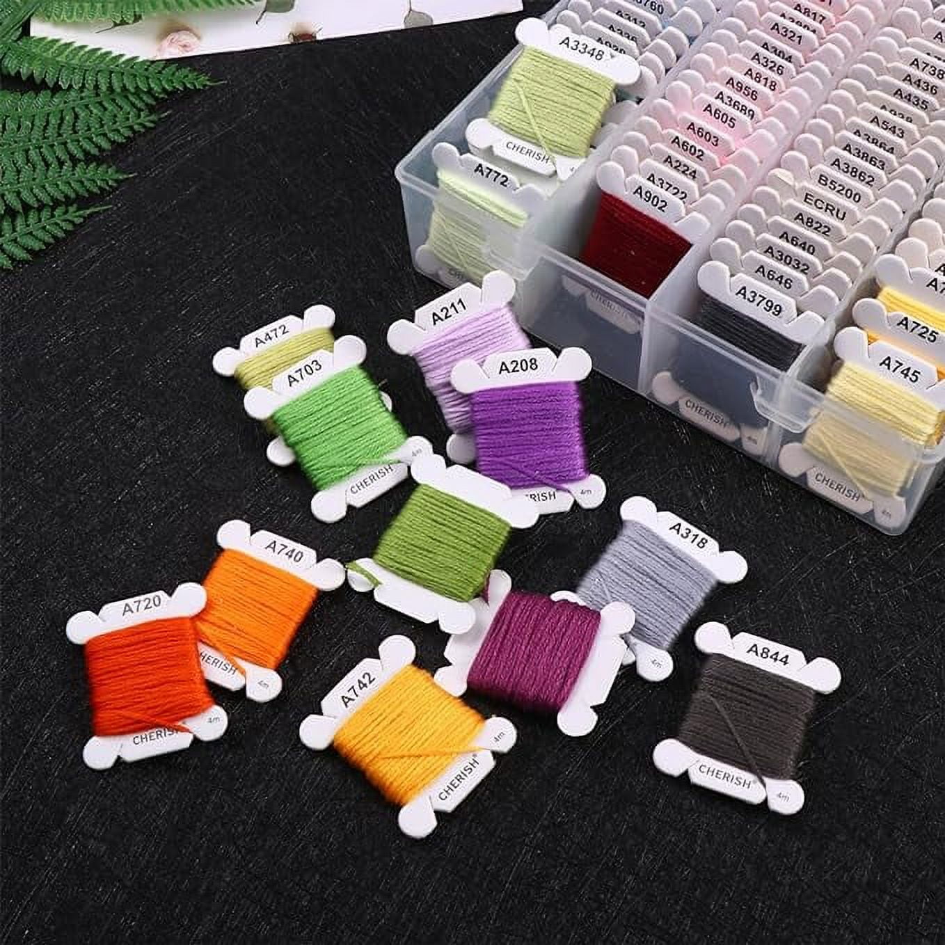 1Box Embroidery Thread, String Bracelet Making Kit, 80 Colors Soft