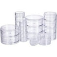 thumbnail image 1 of 1Box Mixed Size Stackable Round Plastic Containers 4 Column(5 Layer/Column) Bead Storage Jars for Beads Buttons Crafts and Small Findings DIY, 1 of 7