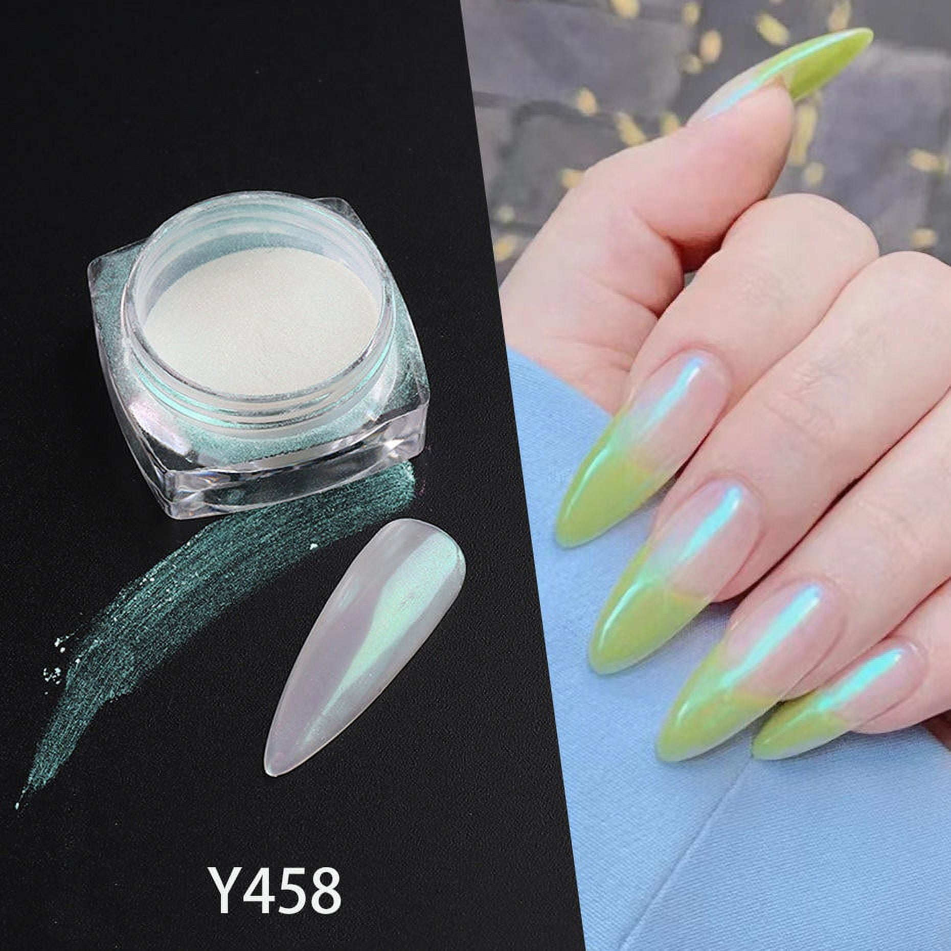 Aurora Nail Art Powder - Nail Powder Palette Manicure Art Accessories 1pc  Sets