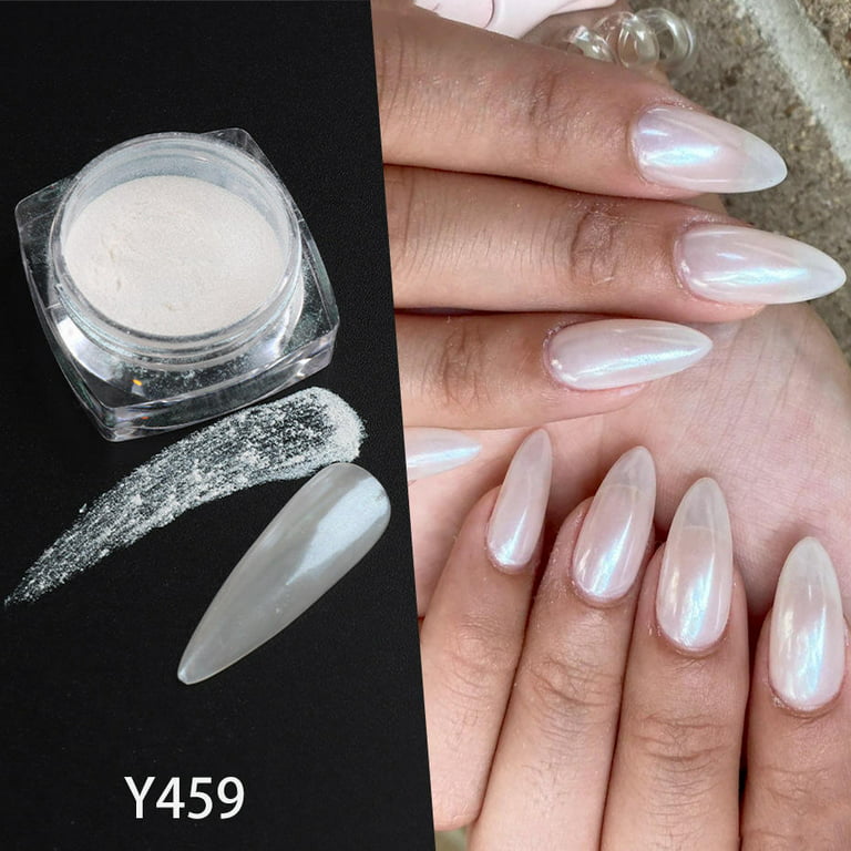 1Box Pearl Nail Powder Shimmer Rubbing Dust Mother Of Pearl Nail Art Aurora  Pigment Chrome Glitter Paillette For Manicure
