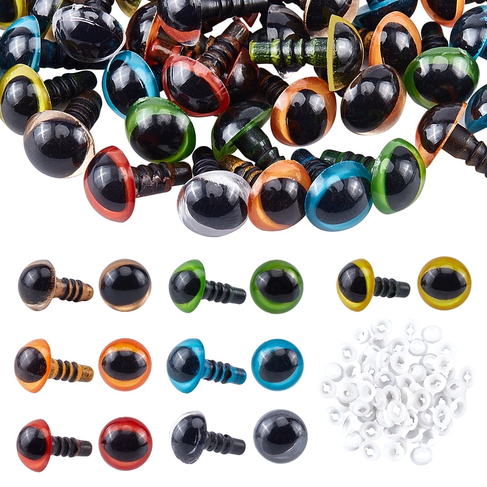 300-Piece Safety Eyes For Amigurumi (6-12mm) With Washers & 120 Stitch Markers – Craft Eyes For Stuffed Animals & Crochet