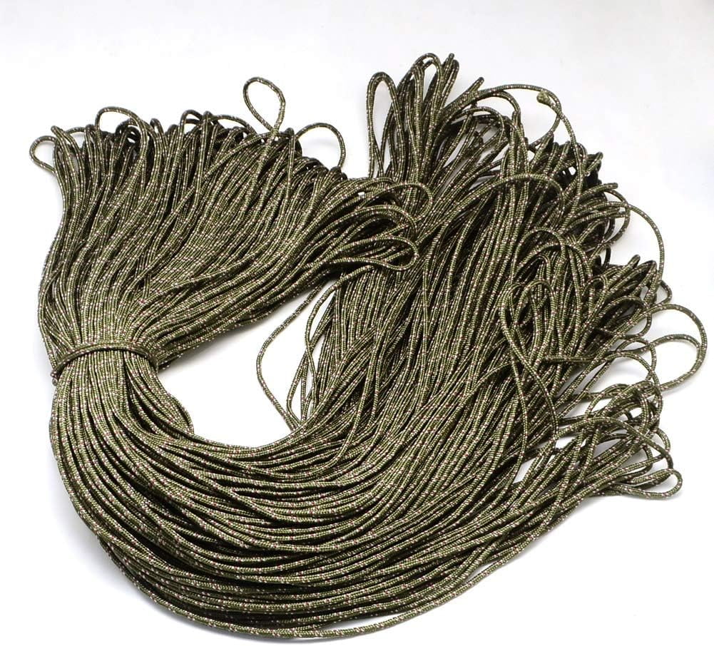1Bundle 1 Bundle 109.36 Yards(100m) 2mm Polyester Spandex Cord Ropes 1 ...