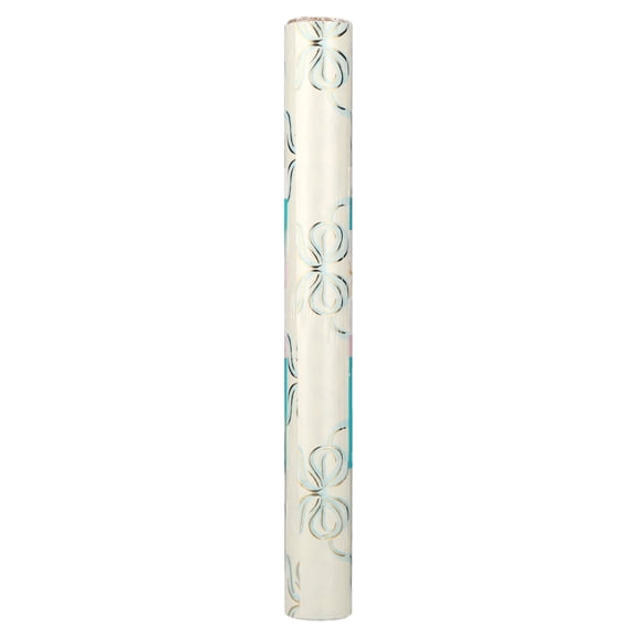 Blue Bow 7.5ft Paper Table Runner, Multicolor, by Way To Celebrate
