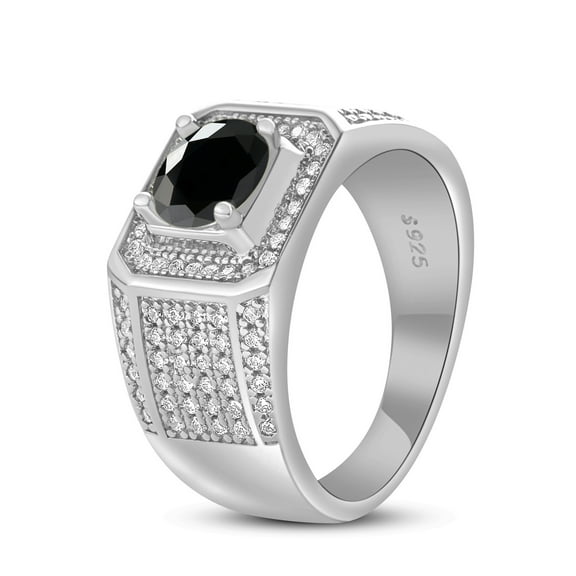 1CT Moissanite Rings for Men Mens Diamond Wedding Bands 18K 925 Sterling Silver Moissanite Ring Moissanite Engagement Rings Mens Diamond Rings Diamond Promise Ring for Him