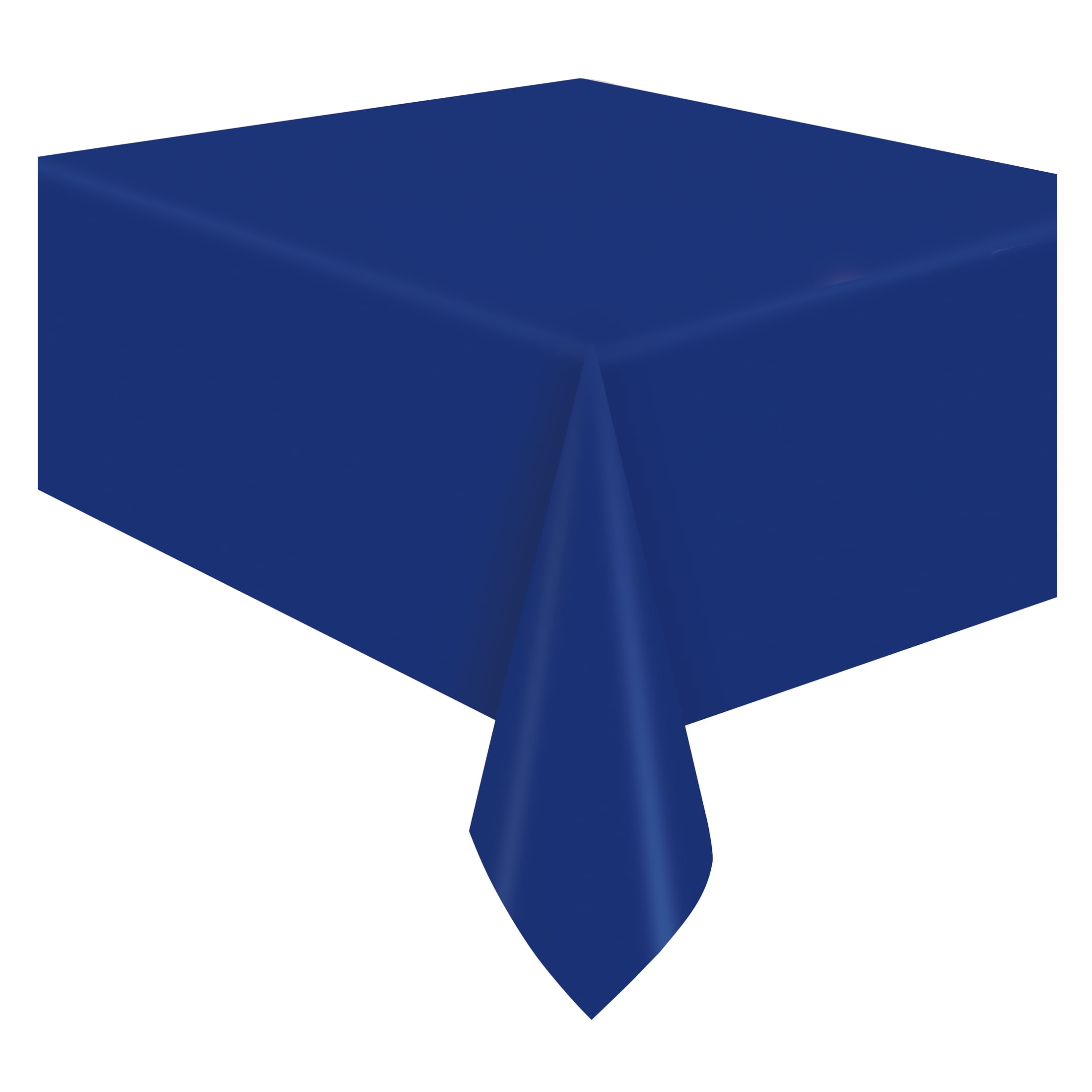 1CT 54 IN x 108IN Navy Rectangular Plastic Table Covers by Way To Celebrate