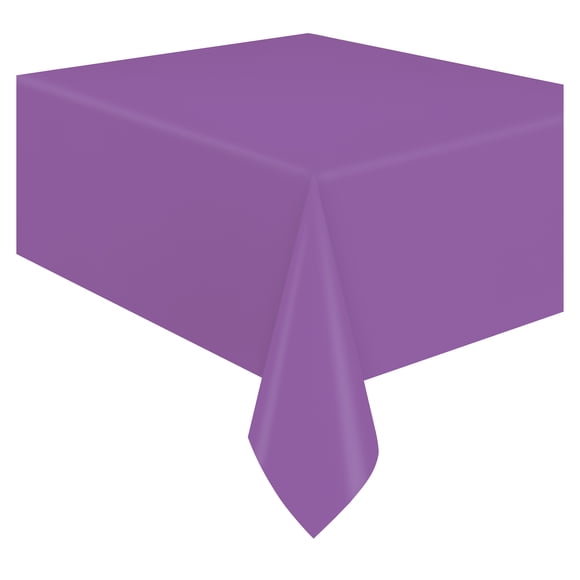 Purple Plastic Table Cover 54" x 108" by Way To Celebrate