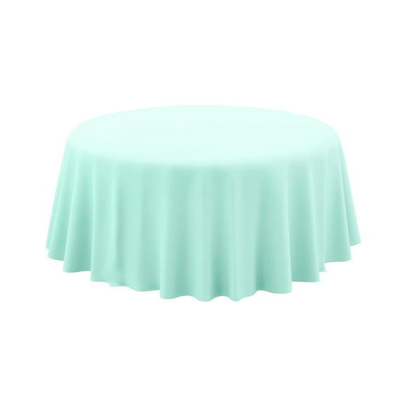 Round 84" Fresh Mint Plastic Table Cover, by Way To Celebrate
