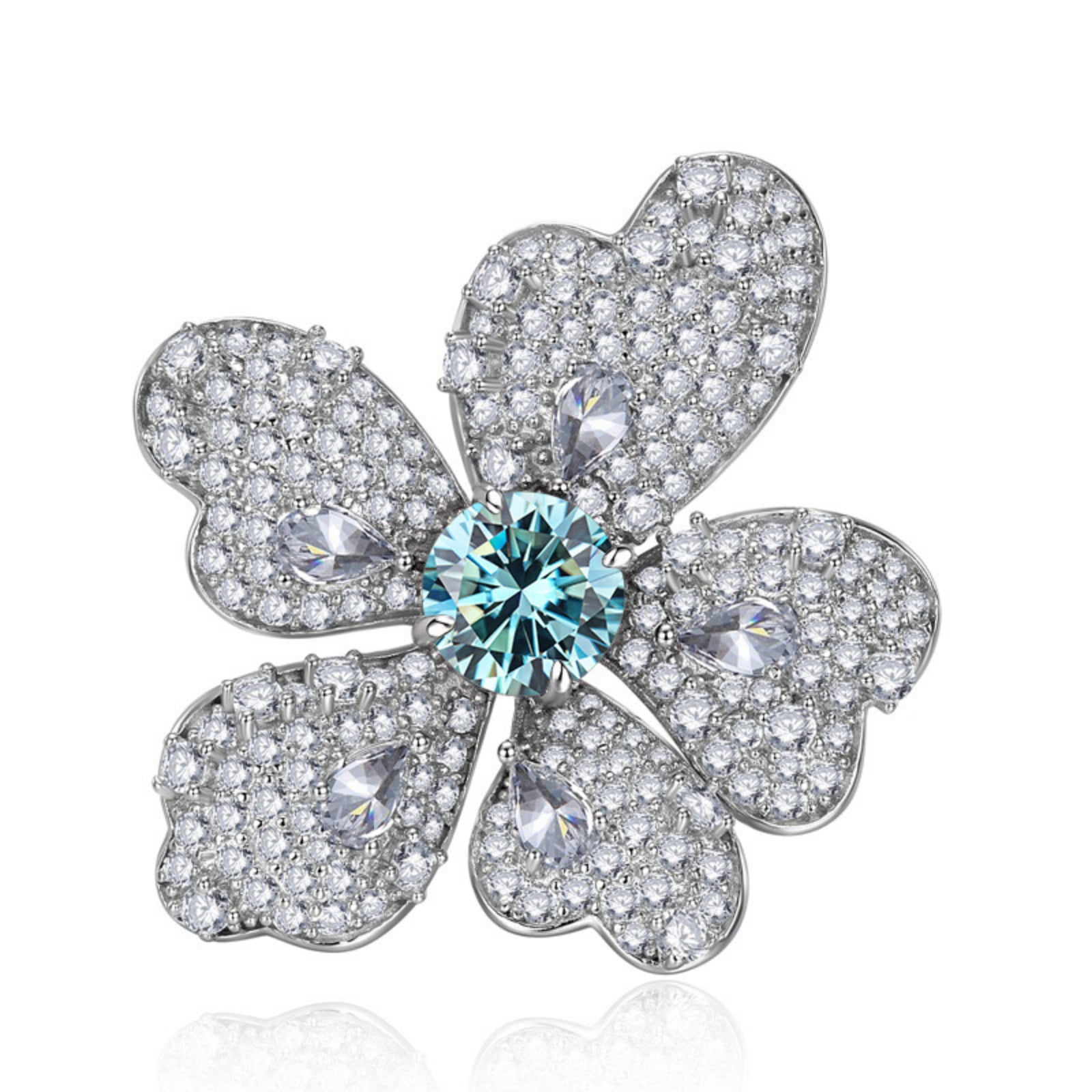 1CT Round Cut Moissanite Engagement Rings for Women D Color VVS1 Lab