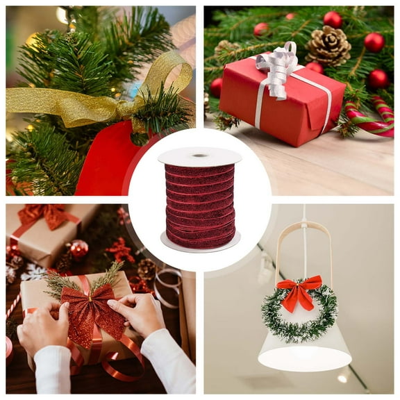 RXMEKW 1cm Colorful Ribbon Bow,Gift Clothing Packaging 50 Yards